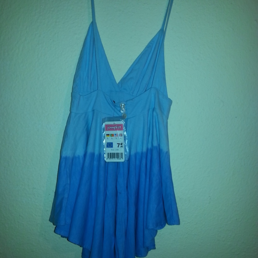 jennyfer Tunic style flowy Tank Top girl - Picture 2 of 4